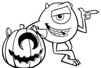 mike wazowski coloring pages mike wazowski coloring pages