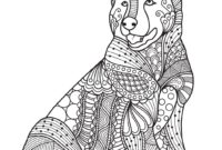 dog mandala coloring pages