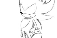dark sonic coloring pages