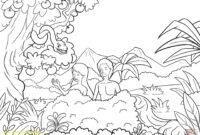 coloring page garden of eden coloring page garden of eden
