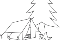 preschool camping coloring pages preschool camping coloring pages
