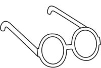 glasses coloring pages glasses coloring pages