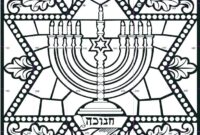 hanukkah color page