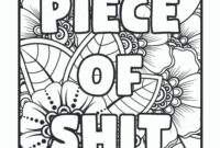coloring pages for adults cuss words