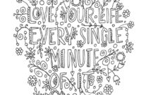 quote coloring page