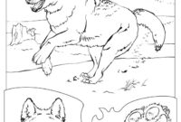 coloriage facvrier loup