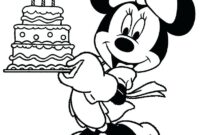 minnie mouse birthday coloring pages minnie mouse birthday coloring pages