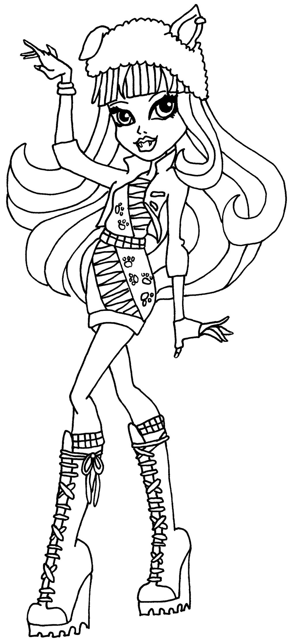 13 Décalage attrayant Monster High Coloriage Image - COLORIAGE