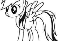 mlp rainbow dash coloring pages