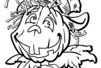 scary monster coloring page