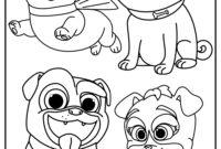 puppy dog pals coloring puppy dog pals coloring