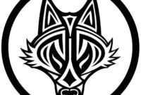 dessin tete de loup tribal dessin tete de loup tribal