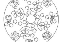 coloriage mandala printemps maternelle