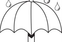 cute umbrella coloring page