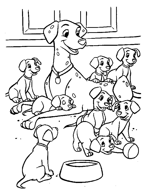 101 Dalmatians Coloring Page Disney Coloring Page | PicGifs.com