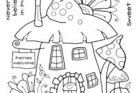 fairy house coloring pages fairy house coloring pages