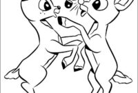 rudolph the red nosed reindeer coloring page