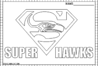 seahawks logo coloring page