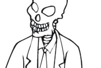 skeleton coloring sheet
