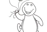 barney coloring pages barney coloring pages