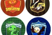 get dessin a imprimer harry potter les 4 maisons background