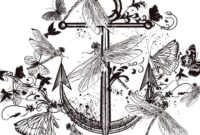 coloriage mandala libellule