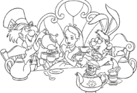 alice in wonderland coloring pages printable alice in wonderland coloring pages printable