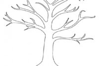 tree branches coloring page