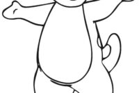 printable barney coloring pages printable barney coloring pages