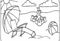 beach chair coloring page beach chair coloring page