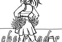 coloring pages cheerleader coloring pages cheerleader