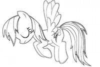 coloring page rainbow dash