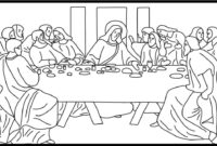 preschool last supper coloring page preschool last supper coloring page