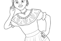 encanto coloring page pepa encanto coloring page pepa