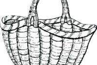 empty basket coloring page empty basket coloring page