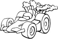 free coloring pages of race cars