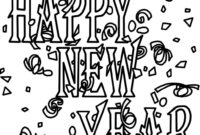 new year coloring pages