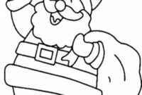 coloring pages santa