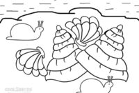 seashells coloring pages