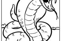 snake coloring pages free