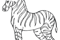 zebra coloring pages