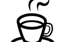 coffee coloring page