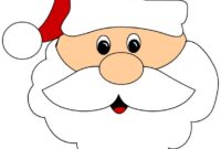 santa face printable