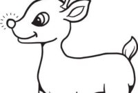 easy rudolph coloring pages easy rudolph coloring pages