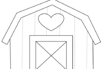 barn color page barn color page