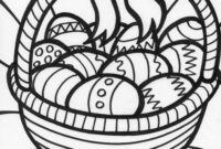 easter basket color pages easter basket color pages