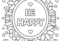 be happy coloring pages be happy coloring pages