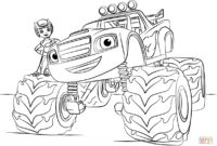 free printable blaze coloring pages