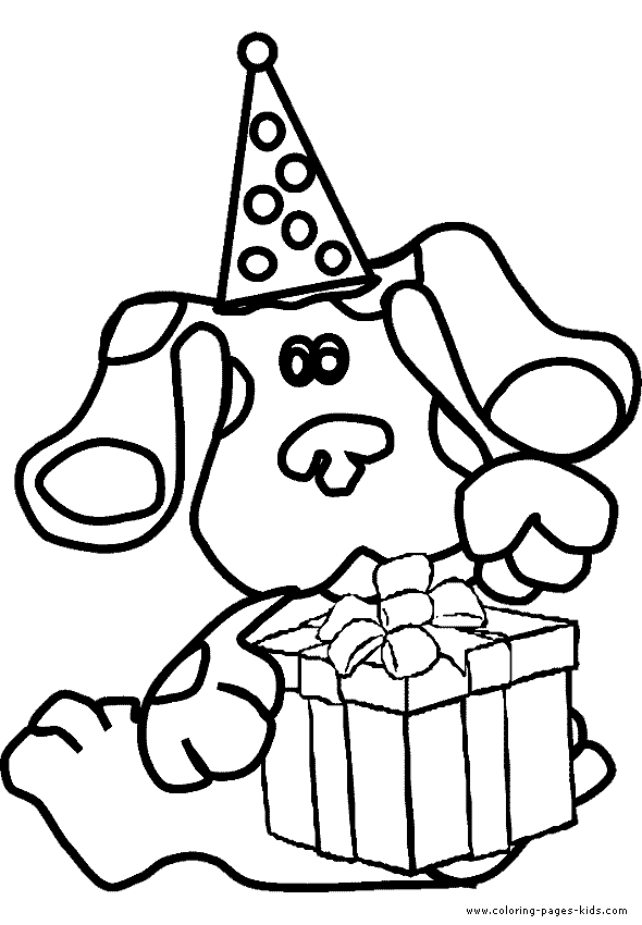 Blue's Clues color page - Cartoon Color Pages - printable cartoon