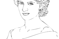 princess diana coloring pages